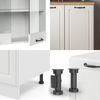 Singleküche R-Line Weiß Landhaus/Weiß 140 cm ohne Arbeitsplatte Vicco Bild 5