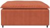 vidaXL Modulares Sofa Fußhocker-Modul Rot Orange 100x100x48 cm 4104504 Bild 3