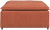 vidaXL Modulares Sofa Fußhocker-Modul Rot Orange 100x100x48 cm 4104504 Bild 4