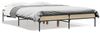 vidaXL Bettgestell Sonoma-Eiche 120x200 cm Holzwerkstoff und Metall 845022 Bild 2