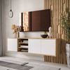 ALLHOUSE24 Lowboard Hängeschrank 156 Breite TV Schrank MANDY Artisan Eiche Bild 5