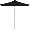 vidaXL Sonnenschirm mit LED und Stahlmast Schwarz 225x225x212 cm 4005072 Bild 4