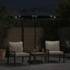 vidaXL Sonnenschirm mit LED und Stahlmast Schwarz 225x225x212 cm 4005072 Bild 3
