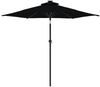 vidaXL Sonnenschirm mit LED und Stahlmast Schwarz 225x225x212 cm 4005072 Bild 5