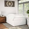 vidaXL Boxspringbett mit Matratze Weiß 120x200 cm Kunstleder 3285206 Bild 3