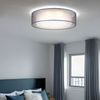 LED Deckenleuchte, Textil grau, 3 Stufen Dimmer, D 50 cm Bild 2