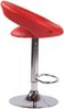 CLP 2er Set Barhocker Olinda Kunstleder höhenverstellbar und drehbar,rot chrom Bild 5
