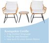 SVITA Balkonset AMALFI, Rattan, Outdoor, Sitzgruppe, Natur / Creme Bild 3