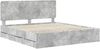 vidaXL Bettrahmen mit Kopfteil Beton Grau 180 x 200 cm Ingenieurs Holz 3412570 Bild 4