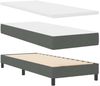 vidaXL Boxspringbett mit Kopfteil Dunkelgrau 80 x 200 cm Stoff 3338721 Bild 5