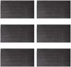 Platz Set Tischdeckchen 30x45 cm grau meliert 6 Stück Bild 2