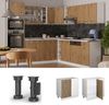 Eckunterschrank R-Line Artisan-Eiche 86 cm , AP Anthrazit Vicco Bild 2