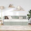 vidaXL Eckbettgestell mit Matratze mit Kopfteil 2 pcs Hellgrau Samt 3393798 Bild 3