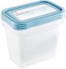 keeeper Tiefkühldosenset 3-teilig, Wiederbeschreibbarer Deckel, 3 x 1 l, 15,5 x 10,5 x 11,5 cm, Mia Magic Ice, Nordic Blue Bild 2
