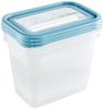 keeeper Tiefkühldosenset 3-teilig, Wiederbeschreibbarer Deckel, 3 x 1 l, 15,5 x 10,5 x 11,5 cm, Mia Magic Ice, Nordic Blue Bild 3