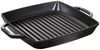 STAUB Gusseisen Grillpfanne mit zwei Griffen, Induktionsgeeignet, Quadratisch, Schwarz, 28 cm Bild 5