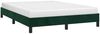 Bettgestell, Doppelbett ohne Matratze Dunkelgrün 140x200 cm Samt Bild 3