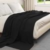 vidaXL Überwurfdecke Schwarz 240 x 220 cm Fleece 42017027 Bild 3