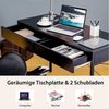 KOMFOTTEU Computertisch Schreibtisch, mit Schubladen Bild 3