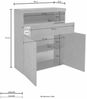 OTTO home Highboard Schrank, Hochschrank, Hochkommode, mit 2 Türen und 1 Schubkasten, Breite 100 cm, ohne Beleuchtung Bild 4