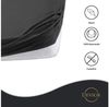 Devior Spannbettlaken Heavy aus 100% Baumwolle mit 160 g/m² - Blickdicht mit Einlaufschutz, Jersey, Gummizug: Rundumgummizug, Laken bis 15cm Matratzenhöhe - Spannbettlaken 140 x 200 cm Blickdicht Bild 3