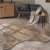 Paco Home Fellteppich Pelt 640, fellförmig, Höhe: 16 mm, Kunstfell, Uni Farben, sehr weicher Flor Bild 2