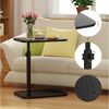 JEOBEST Beistelltisch Holz Klein Couchtisch Sofatisch: C Form, Höhenverstellbarer Side Table, Sofatisch mit Metallgestell Bild 3