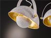 Moderne LED Pendelleuchte Retrolook in Betonoptik & Gold schwenkbar, B: 95cm Bild 3