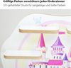 stadtecken Holzregal für Musikbox I passend für die Toniebox und ca. 35 Tonies I Perfekte Aufbewahrung im Kinderzimmer I zum Aufstellen oder Aufhängen (Märchenschloss) Bild 3