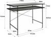 loft24 Schreibtisch Rain, Arbeitstisch, Computertisch, Glastisch, Metallgestell, Breite 110 cm Bild 1
