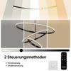 JDONG Pendelleuchte 3 Ringen Moderne LED Hängeleuchte 54W Dimmbar mit Fernbedienung, Warmweiß/Neutralweiß/Kaltweiß, 3 Ringen Hangelampe Hohenverstellbar fur Wohnzimmer Esszimmer Bild 4