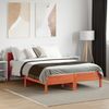 vidaXL Massivholzbett ohne Matratze Wachsbraun 140x190 cm Kiefernholz 842605 Bild 3