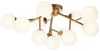 Maytoni Deckenleuchte Dallas 12-flammig gold mattweiss Bild 3