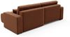 Ecksofa Sofa mit Schlaffunktion AUGUSTO in Stoff Wind Rostbraun Ottomane Rechts Bild 5