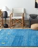 Gabbeh Teppich Wolle blau 160 x 230 cm Kurzflor CALTI Bild 3