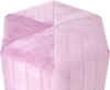 Pouf MURIETTA Samtstoff Hellviolett Bild 5