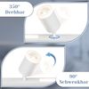 ZMH LED-Deckenleuchte, 4 dimmbare Glühbirnen, 38 W, Weiß, mit Fernbedienung, 3000 K – 6500 K, 350 ° verstellbar Bild 2