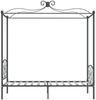 vidaXL Himmelbett-Gestell Grau Metall 90x200 cm [284480] Bild 4