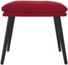 vidaXL Fußhocker Weinrot 45 x 29,5 x 39 cm Samt [341509] Bild 2