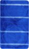 3-Teilig Bad Garnitur Badematte Badvorleger Wasser absobierend Kleine Streifenmuster rutschfest Blau Bild 3