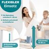 KESSER® Bettschutzgitter Reise Bett Rausfallschutz verstellbar Bed Guard Rail Bumper, Kinder/ Baby, Bettgitter Klappbar, Kinderbett Kinderbettschutzgitter, Tasche, Farbe, Höhe: 72 bis 96cm Beige, 150cm Bild 4