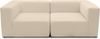 DOMO. collection Sofa 800013, 2-Sitzer Garnitur, rechteckig, gepolsterte Rückenlehne, Modul-Element, 2er Couch, Polsterganitur, 216 x 108 x 69 (BxTxH), beige Bild 3
