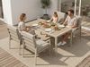 MeXo Gartenlounge-Set Lounge Gartenmöbelset Aluminium Wetterfest, (Garten Essgruppe für 4 Personen, 5-tlg, 4 Sessel, Esstisch 140 x 80 x 70 cm), 85 cm Rückenlehne, hoher Sitzkomfort Bild 4