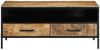 vidaXL Couchtisch Braun 90 x 50 x 40 cm Massives Mango Holz und Metall 4019636 Bild 5