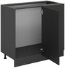 Eckunterschrank R-Line Anthrazit Landhaus 86 cm ohne Arbeitsplatte Vicco Bild 3