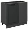 Eckunterschrank R-Line Anthrazit Landhaus 86 cm ohne Arbeitsplatte Vicco Bild 4