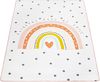 Paco Home Kinderteppich Chicos 552, rechteckig, Höhe: 2 mm, Flachgewebe, niedlich, Kinder Design, Motiv Regenbogen, Pastell-Farben Bild 5