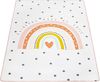 Paco Home Kinderteppich Chicos 552, rechteckig, Höhe: 2 mm, Flachgewebe, niedlich, Kinder Design, Motiv Regenbogen, Pastell-Farben Bild 4