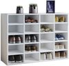 VCM Schuhregal Hinsol 913580 Weiß H. 67 x B. 92 x T. 33 cm Bild 2