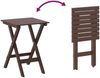 vidaXL Schaukelstuhl mit Klapptisch Braun Massivholz Pappel 3281256 Bild 5